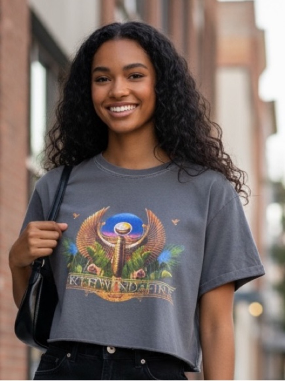 Earth Wind and Fire Cropped Shirt